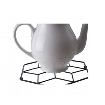 Vertex Contour Trivet, Metallic, Matte Black