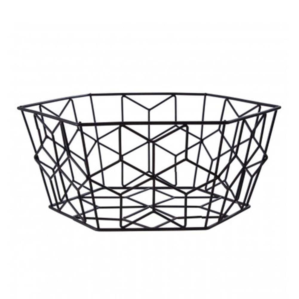 Vertex Contour Fruit Basket, Matte Black