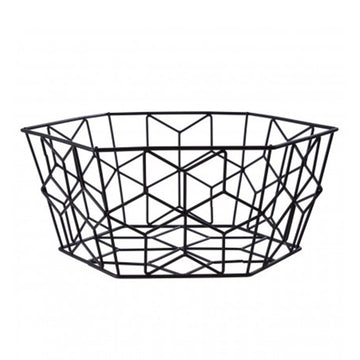 Vertex Contour Fruit Basket, Matte Black
