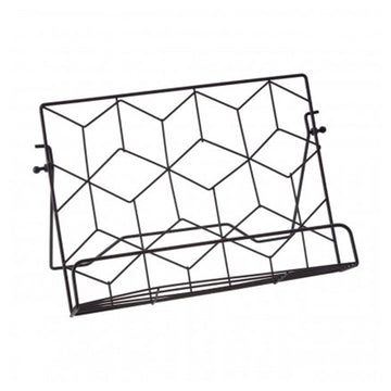 Vertex Contour Cookbook Stand, Black Metal