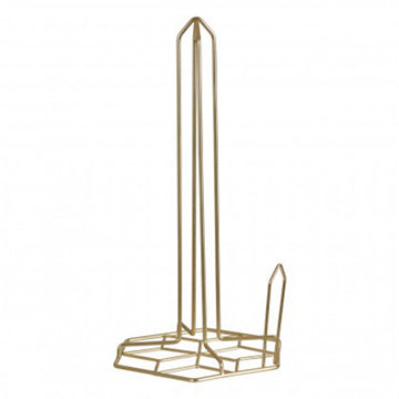 Vertex Kitchen Roll Holder With Contour Matte Gold Finish