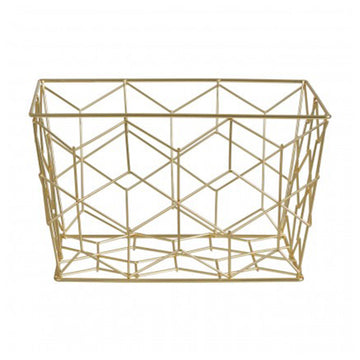 Vertex Contour Matte Gold Storage Basket