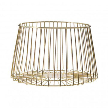 Vertex Deco Matte Gold Small Fruit Basket