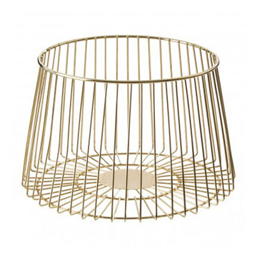 Vertex Deco Matte Gold Small Fruit Basket