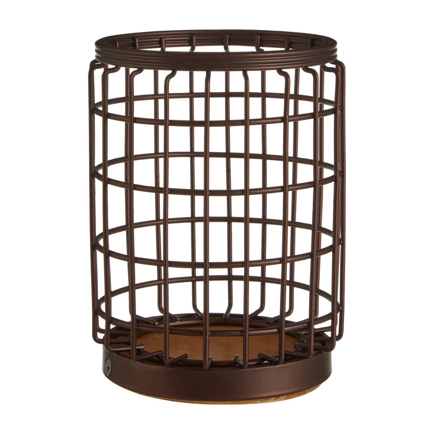 Vertex Round Bronze Coated Utensil Holder