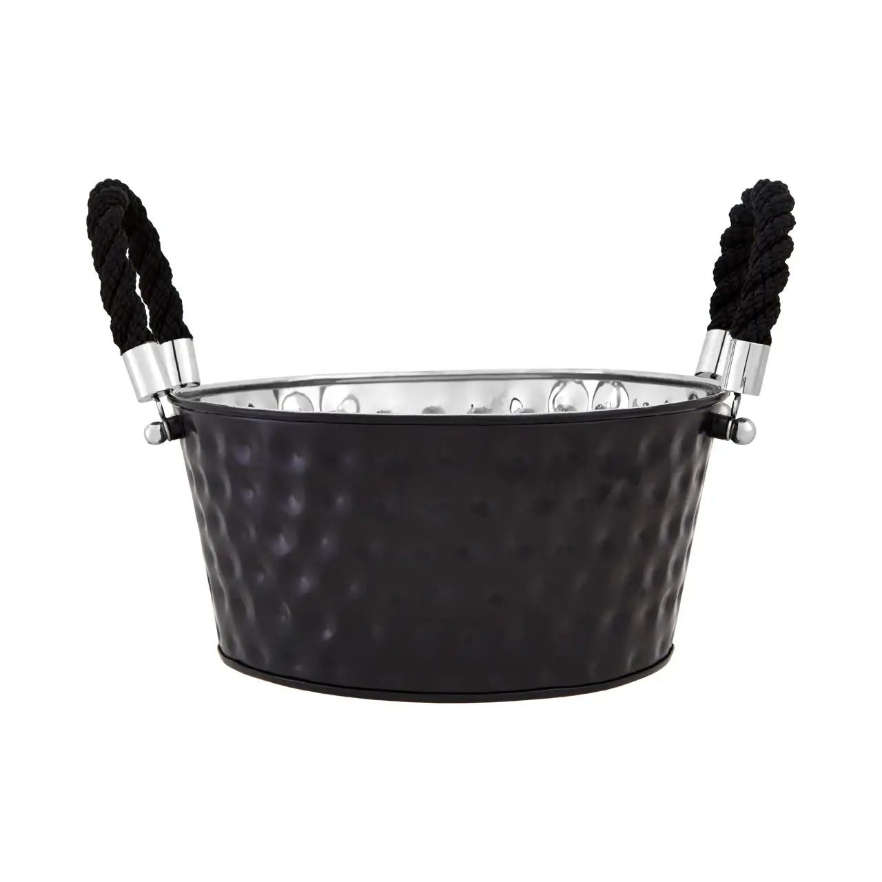 Mireya Large Black Stainless Steel Party Bucket