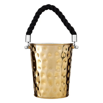 Mireya Small Gold Finish Stainless Steel Party Bucket