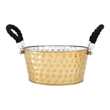 Mireya Large Gold Finish Stainless Steel Party Bucket