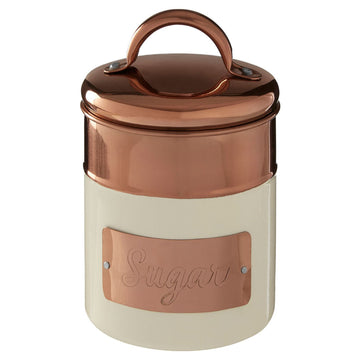 Prescott Cream Copper Sugar Canister