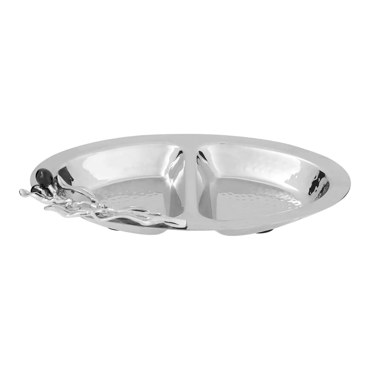 Mireya 2 Sections Stainless Steel Serving Dish