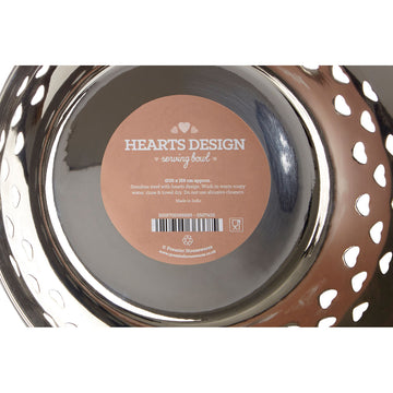 Stainless Steel Gold Bowl Hearts Design