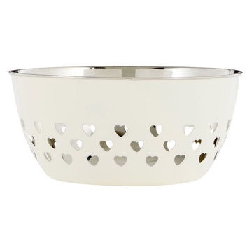 Set Of 2 Stainless Steel Ivory Fruit Bowl