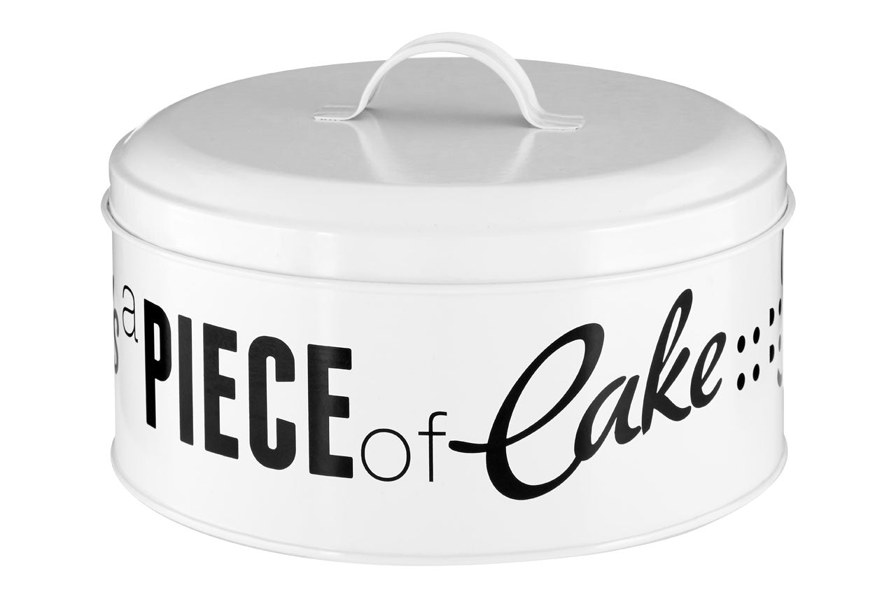 Pun & Games It's a Piece of Cake Tin - White