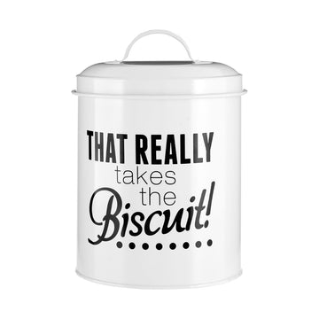 Pun & Games Metal Biscuit Canister
