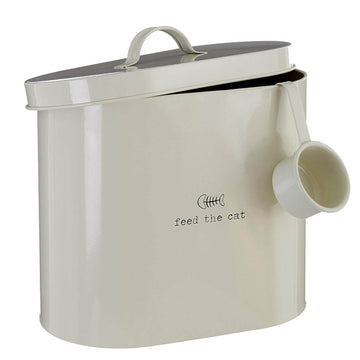 6.5L Feed The Cat Dry Pet Food Storage Bin