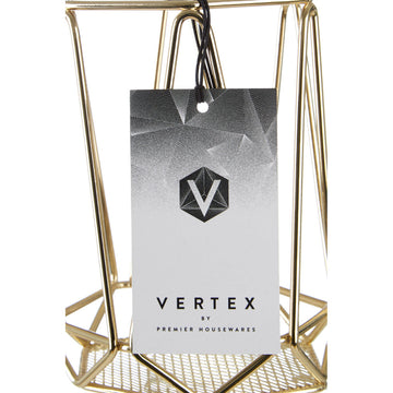 Vertex Utensil Holder Gold Finish