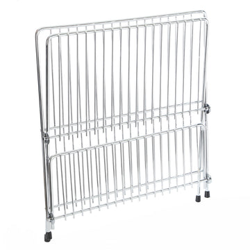 Folding Metal Dish Drainer Organiser