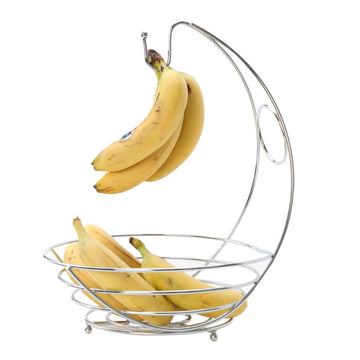 Chrome Wire Banana Hanger Basket