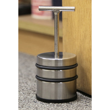 Chrome Heavy Duty Door Stopper Silver