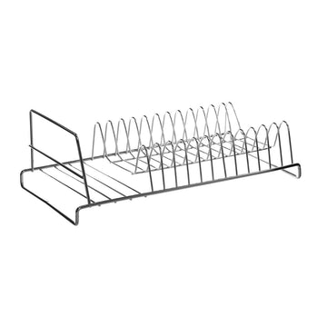 Metal Chrome Polished 12 Dish Plates Drainer Rack