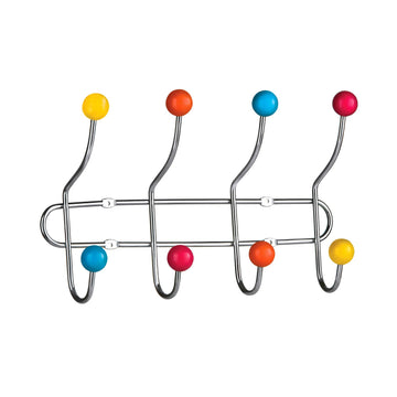 Multi Colour 8-Hook Clothes Hanger Rack