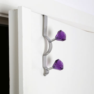 Double Over Door Hat Bag Coat Towel Clothes Hanger Rack Hook