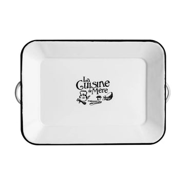 La Cuisine De Mere White Enamel Tray