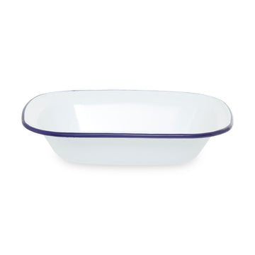 From Scratch 26cm Rectangular White Enamelled Steel Pie Dish