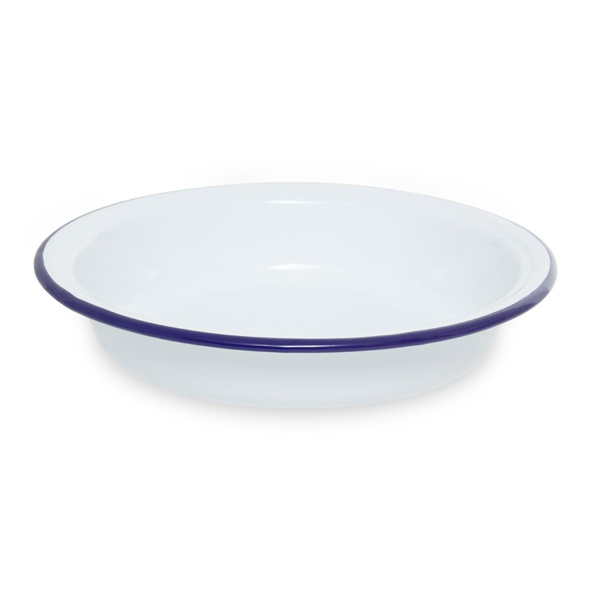 From Scratch 23cm Round White Enamelled Steel Pie Dish