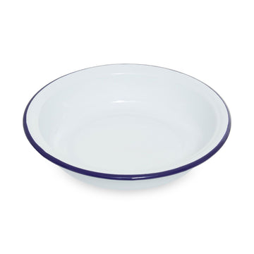 From Scratch 23cm Round White Enamelled Steel Pie Dish