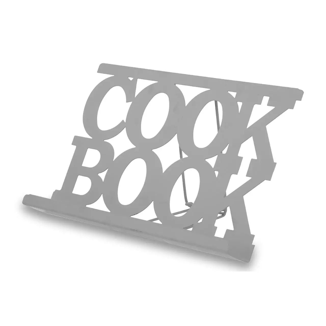 Grey Metal Cook Book Stand