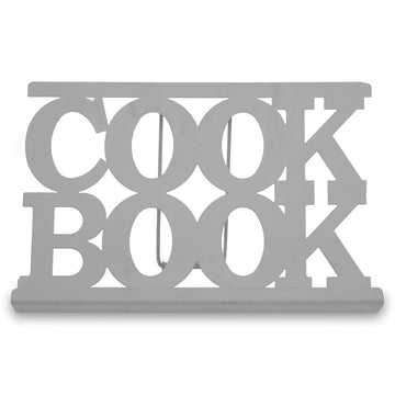 Grey Metal Cook Book Stand