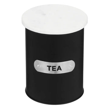 Liberty Black & White Tin Tea Canister