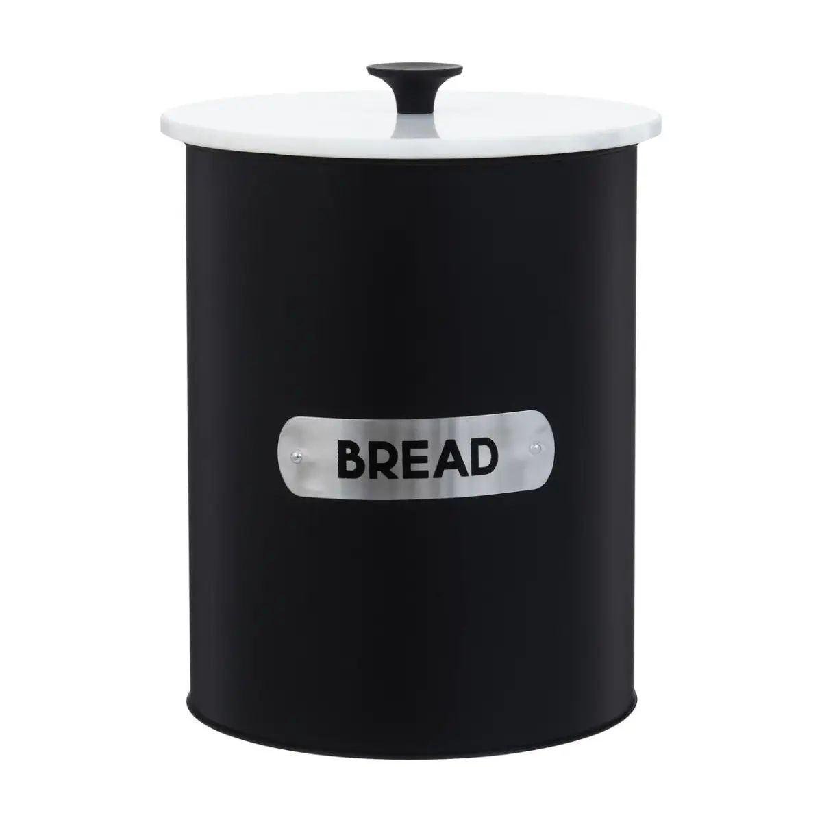 Liberty Black & White Tin Bread Bin Canister