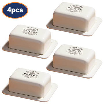 4pcs Vintage Home Butter Dish