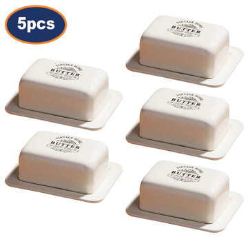 5pcs Vintage Home Butter Dish