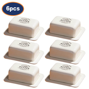 6pcs Vintage Home Butter Dish
