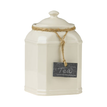 Cream Dolomite Storage Jar