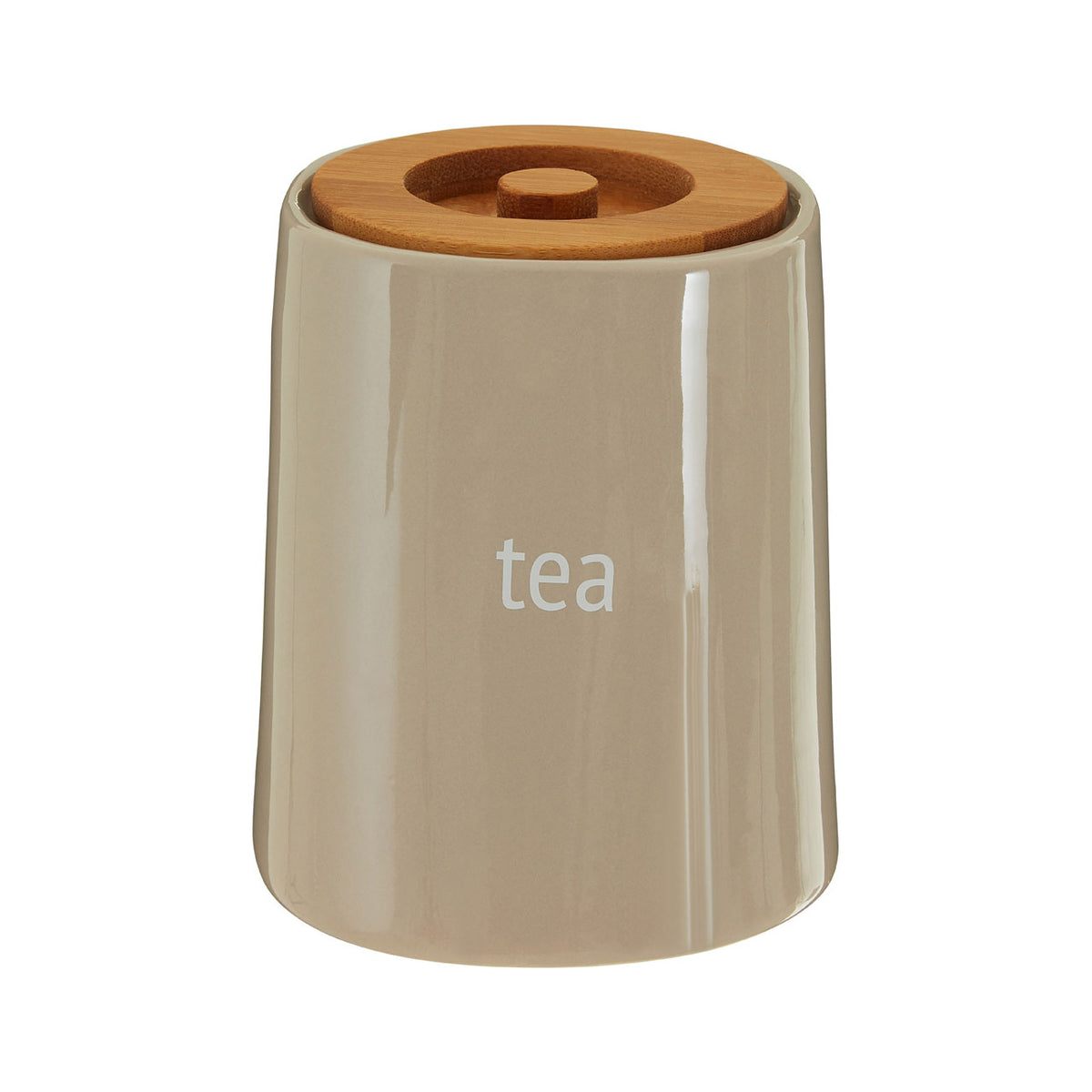 Fletcher Beige Ceramic Tea Jar