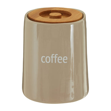 Fletcher Beige Ceramic Coffee Jar