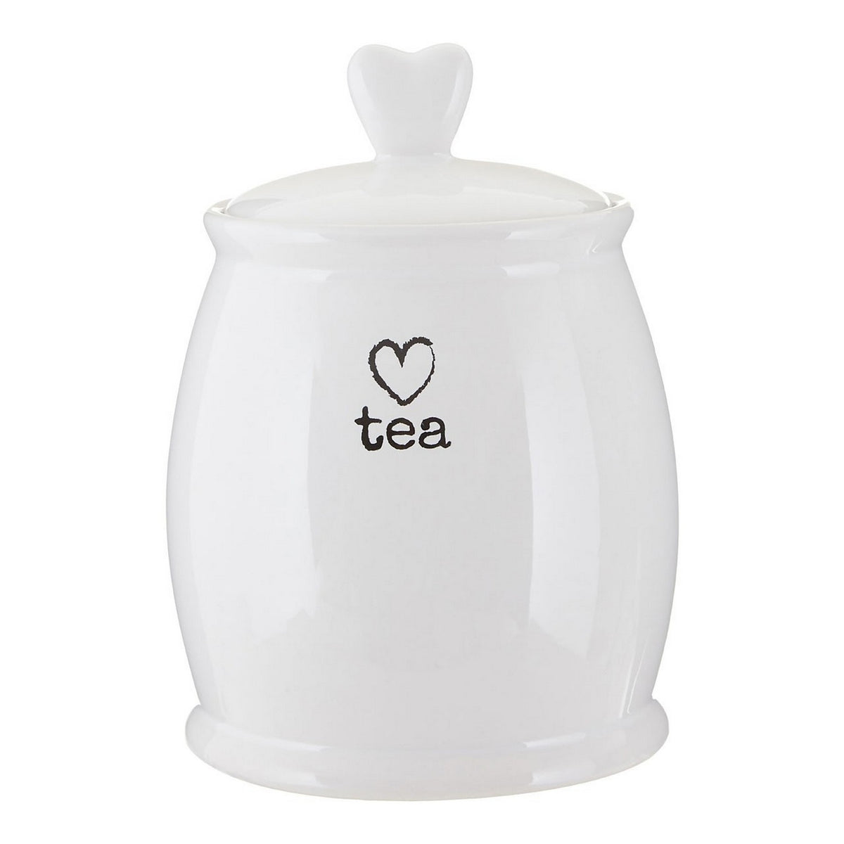White Dolomite Charm Tea Canister