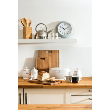 White Dolomite Charm Coffee Canister