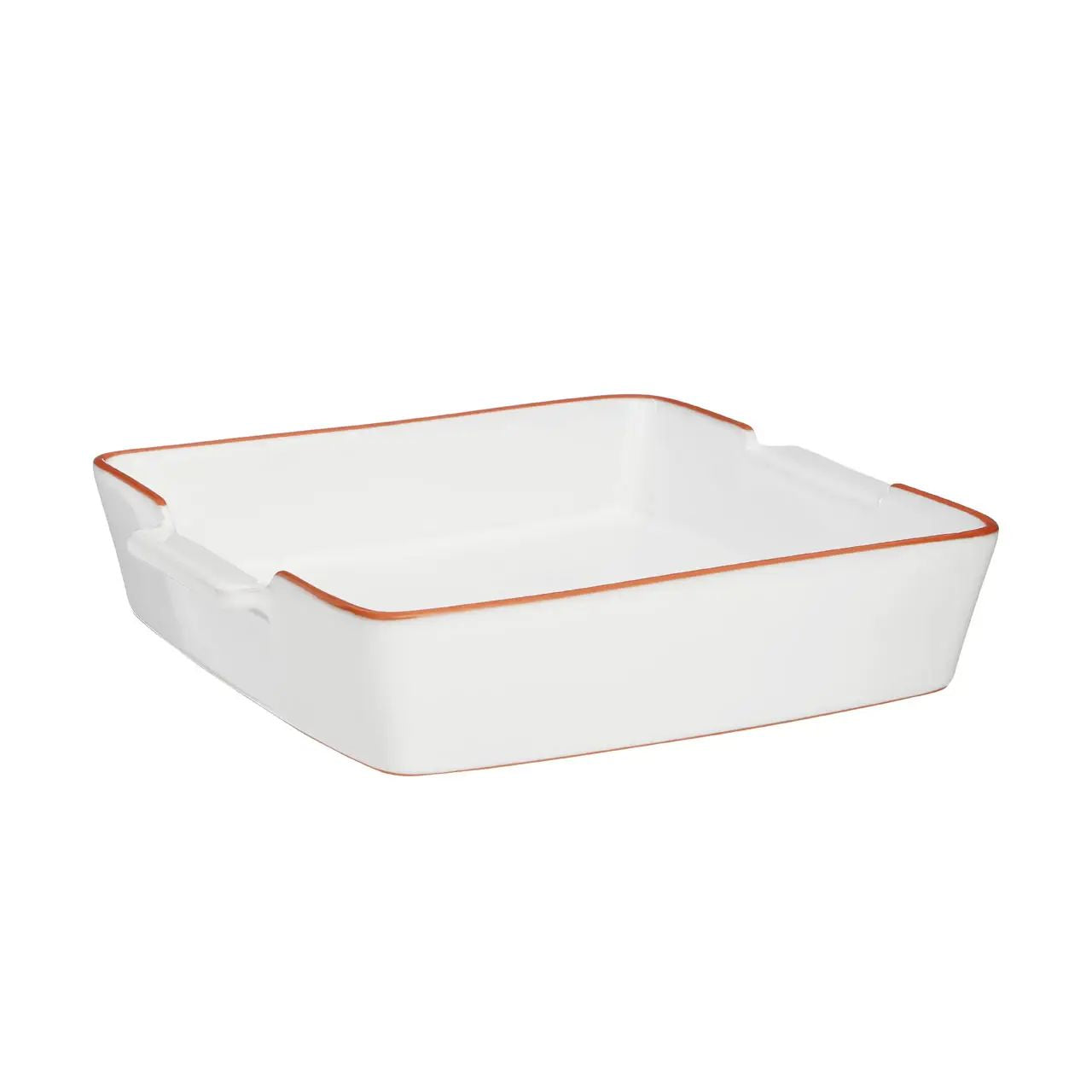 Cassia Square 1.9L White Glazed Terracotta Baking Dish