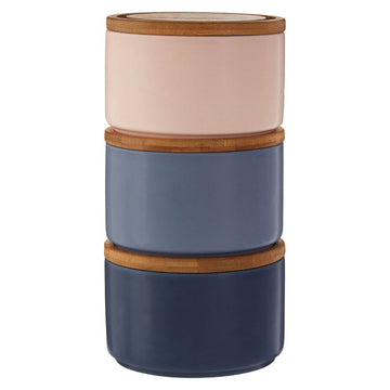 3pcs Fenwick Stacking Dolomite Storage Canisters