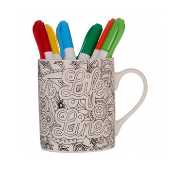 Colour Your Life Outside The Lines Mug