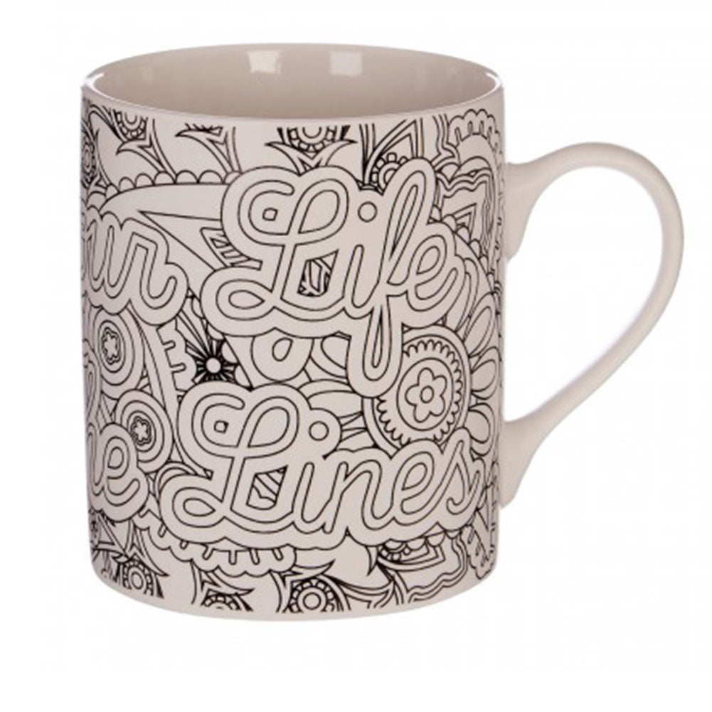 Colour Your Life Outside The Lines Mug