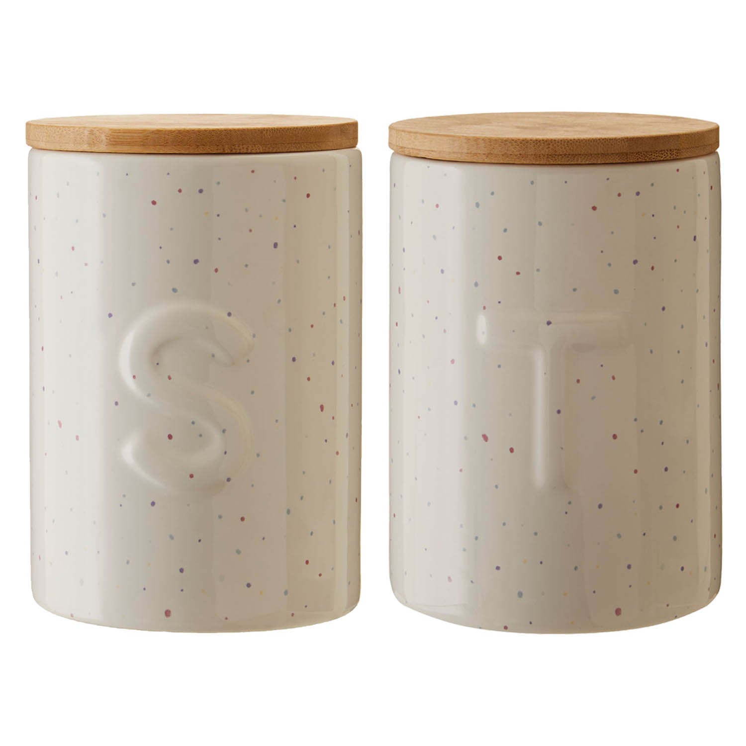 Fenwick Set of 2 780ml Dolomite Sugar and Tea Canister