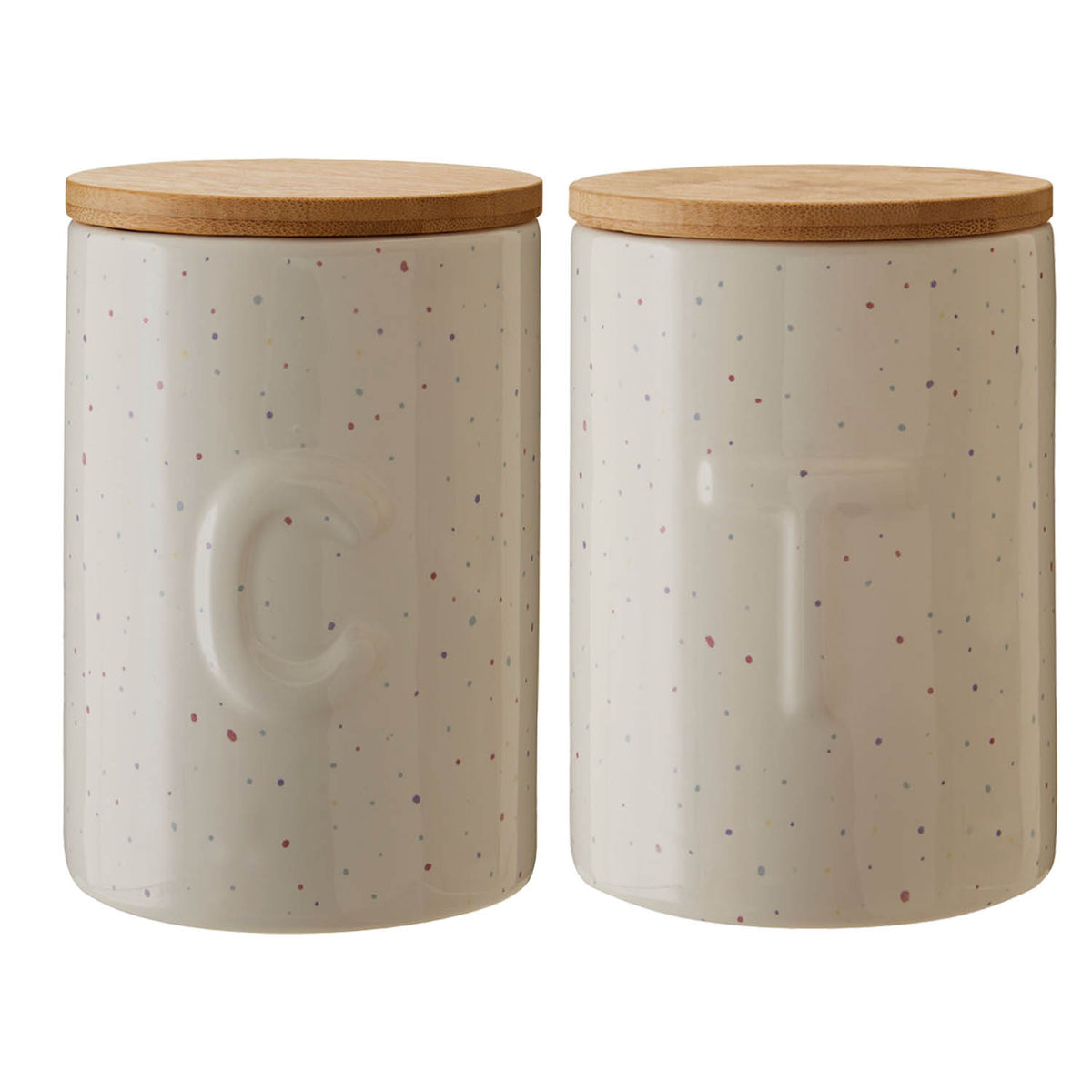 Fenwick Set of 2 780ml Dolomite Tea and Coffee Canister