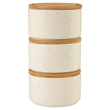 Fenwick 3Pcs Ceramic Stackable Jars