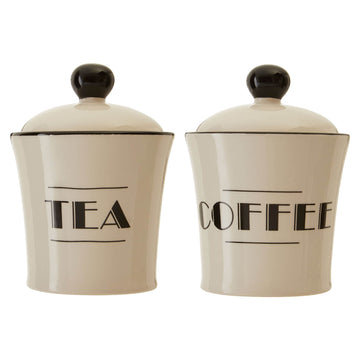 Broadway Tea and Coffee Canisters